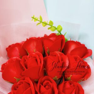 bó hoa hồng sáp 11 bông