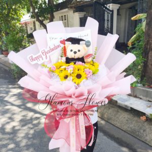bó hoa hướng dương chúc mừng tốt nghiệp