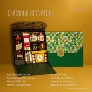 Hộp Quà Tết Glamour Signature - Dấu Ấn Đẳng Cấp, Phúc Lộc Viên Mãn